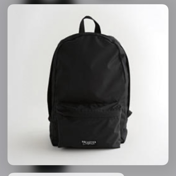 Black hollister backpack Clearance
